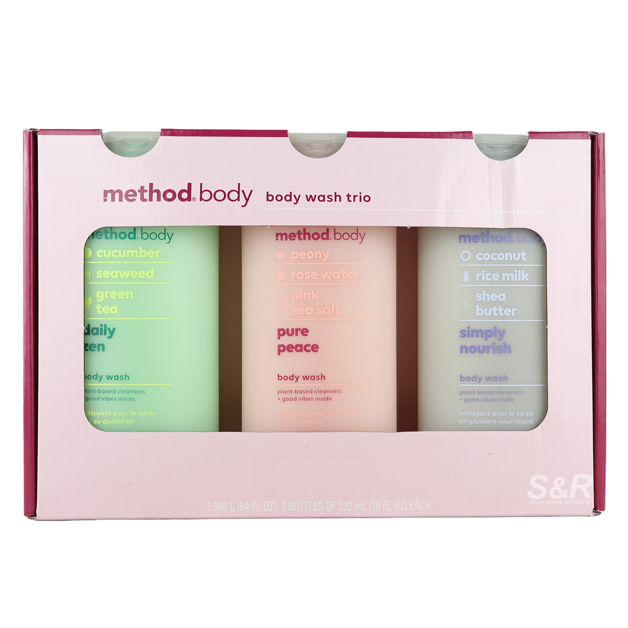 Method Trio Body Wash (532mL x 3pcs)